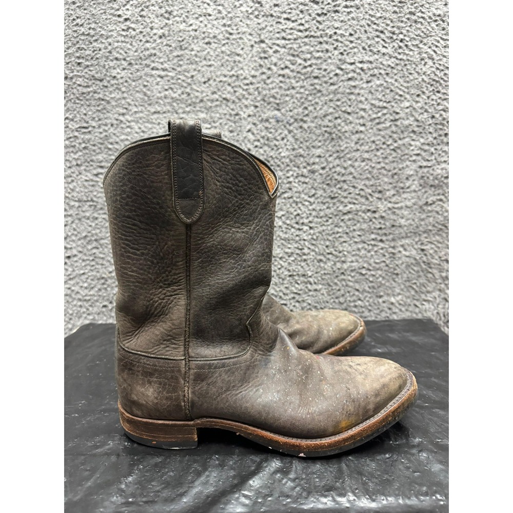 RRL Double RL Leather Pull On Roper Western Boots Brown 102861 Mens Size 9.5D US - Picture 4 of 12
